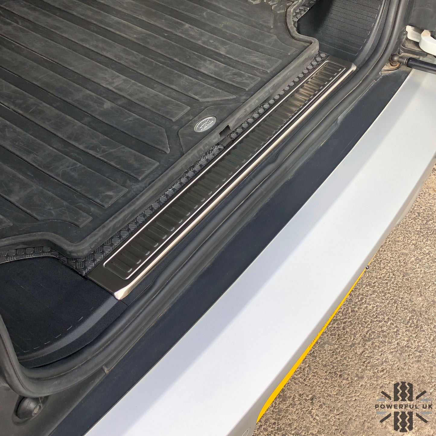 Rear Loadspace Finisher COVER - Stainless - for Land Rover Defender L663