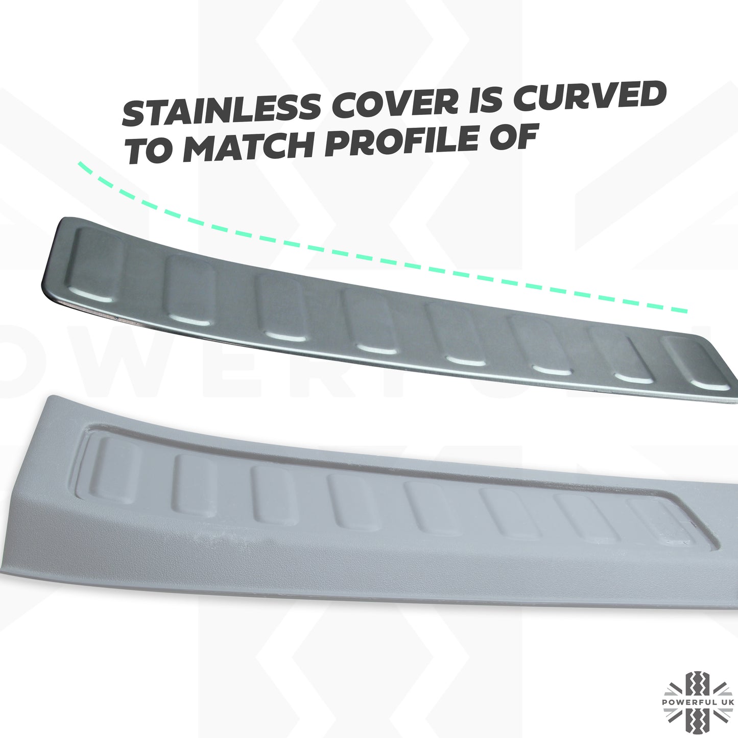 Interior Boot Threshold Finisher Trim Inserts - Stainless Steel - for Land Rover Discovery Sport