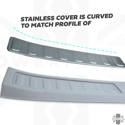 Interior Boot Threshold Finisher Trim Inserts - Stainless Steel - for Land Rover Discovery Sport