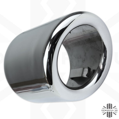 Round Exhaust Tips - PAIR for Land Rover Discovery Sport -   Stainless