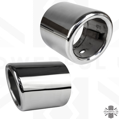 Round Exhaust Tips for Range Rover Sport L494 (2014-17) - Pair - DIESEL - Stanless