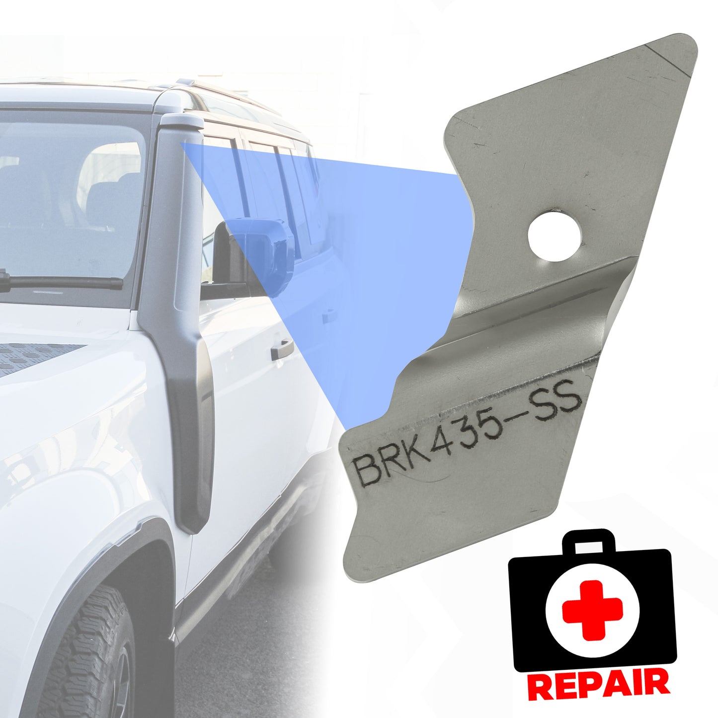 Snorkel Repair Bracket in Stainless Steel for Land Rover Defender L663