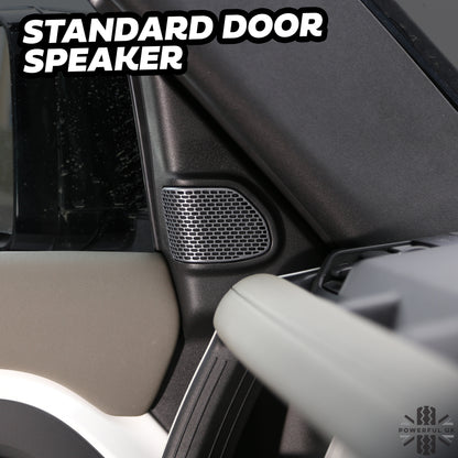 Door Speaker Covers x2 - Silver - for Land Rover Defender L663