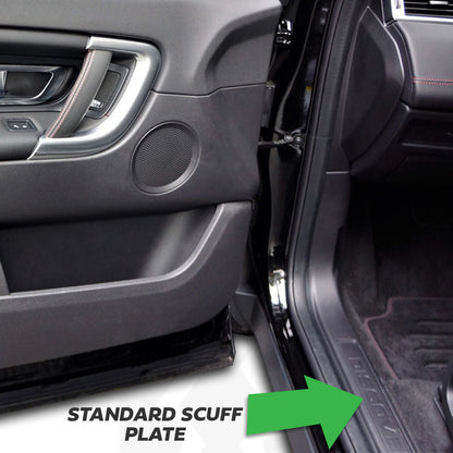 Interior Front Door Sill Scuff Plates - Ebony Black - for Land Rover Discovery Sport