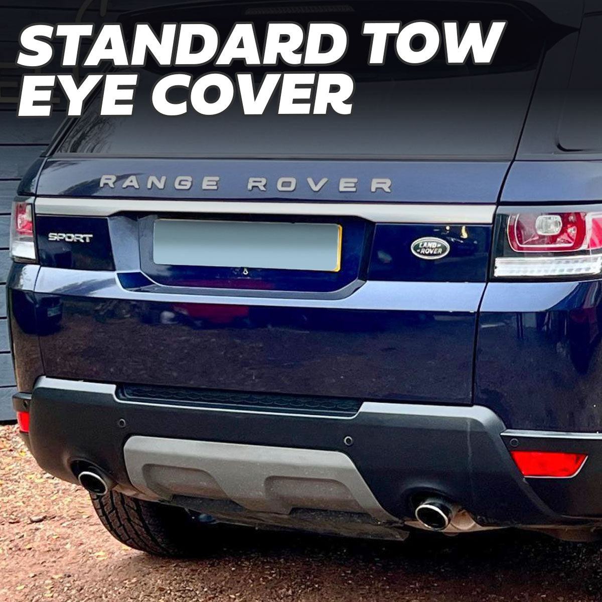 Diffuser Style Rear Tow Eye Cover for Range Rover Sport L494 2014-17