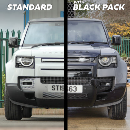 Front Bumper Corner for Land Rover Defender L663 in Gloss Black - LEFT