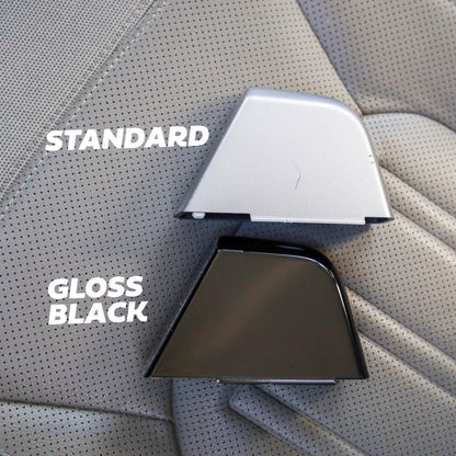 Cubby Box Hinge Covers in Gloss Black for Land Rover Defender L663