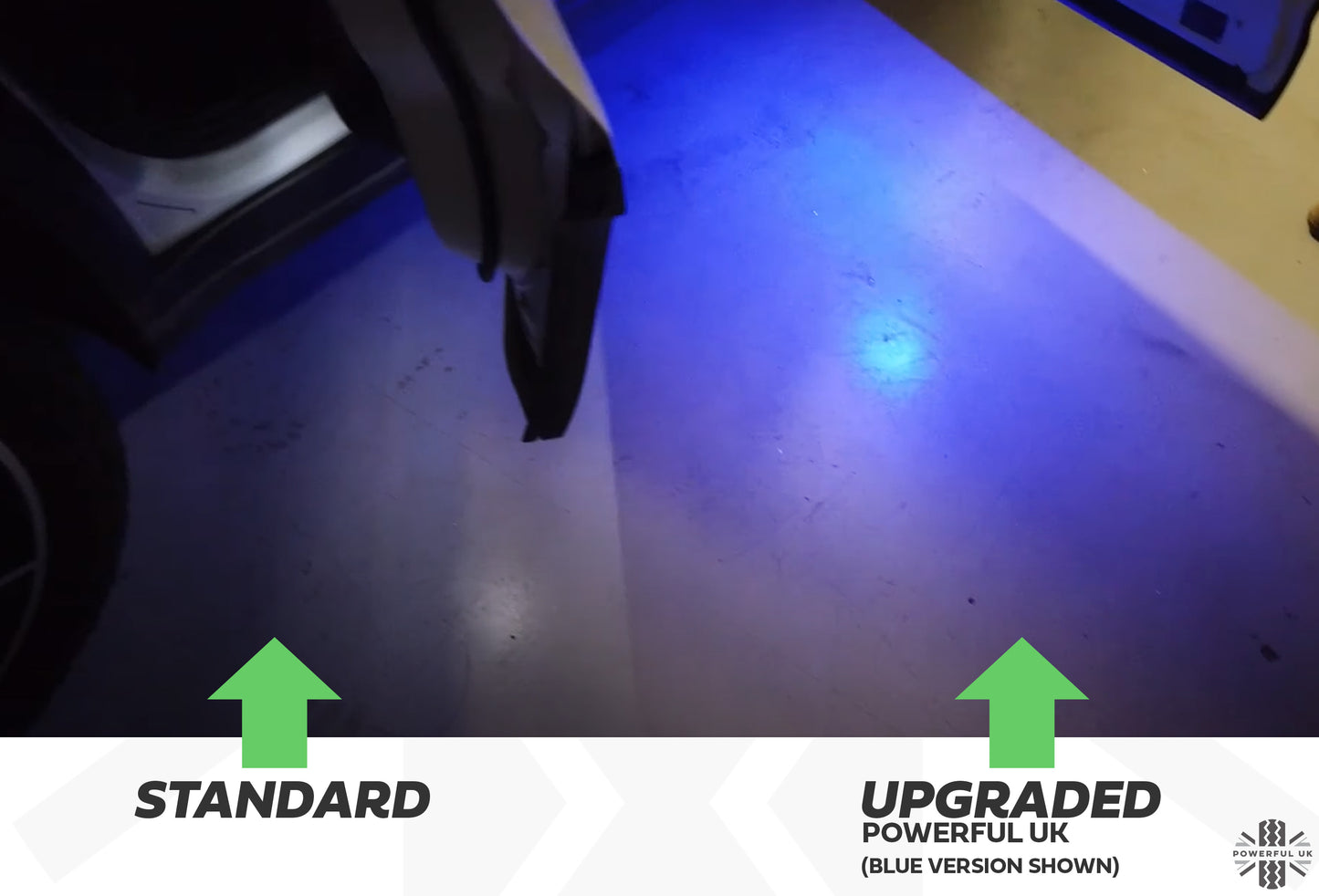 LED Door Welcome Lights - 4pc - Blue - for Land Rover Defender L663 (110/130)