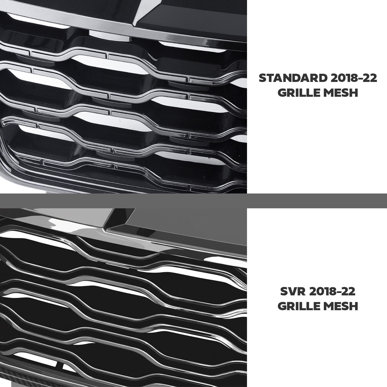 Front Grille in Gloss Black for Range Rover Sport L494 2018-22