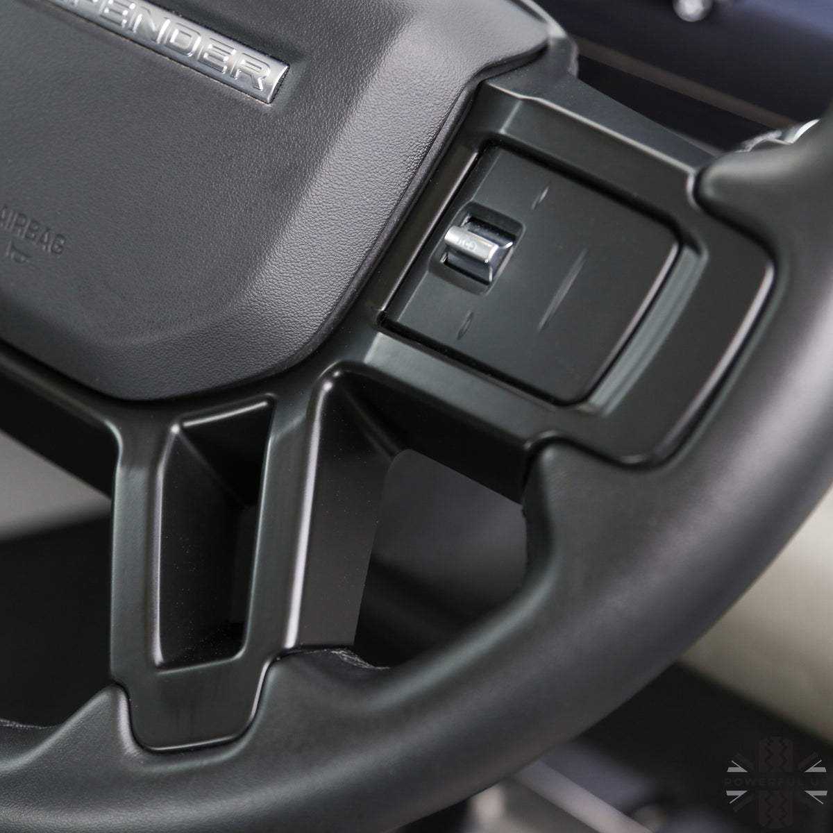Steering Wheel Spoke Cover - Matt Black - for Land Rover Defender L663