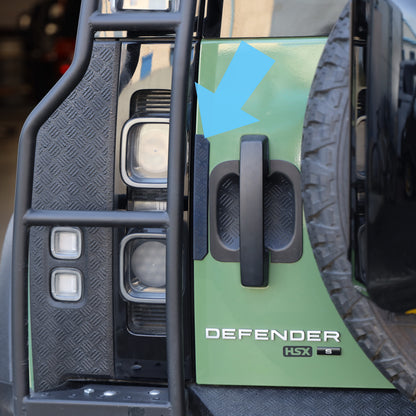 Tailgate Door Edge Protection Strip for Land Rover Defender L663 90/110/130 - Chequer Pattern