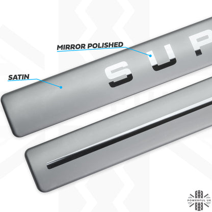 Inner Sill Inserts Stainless Steel - 'SUPERCHARGED' for Range Rover Sport