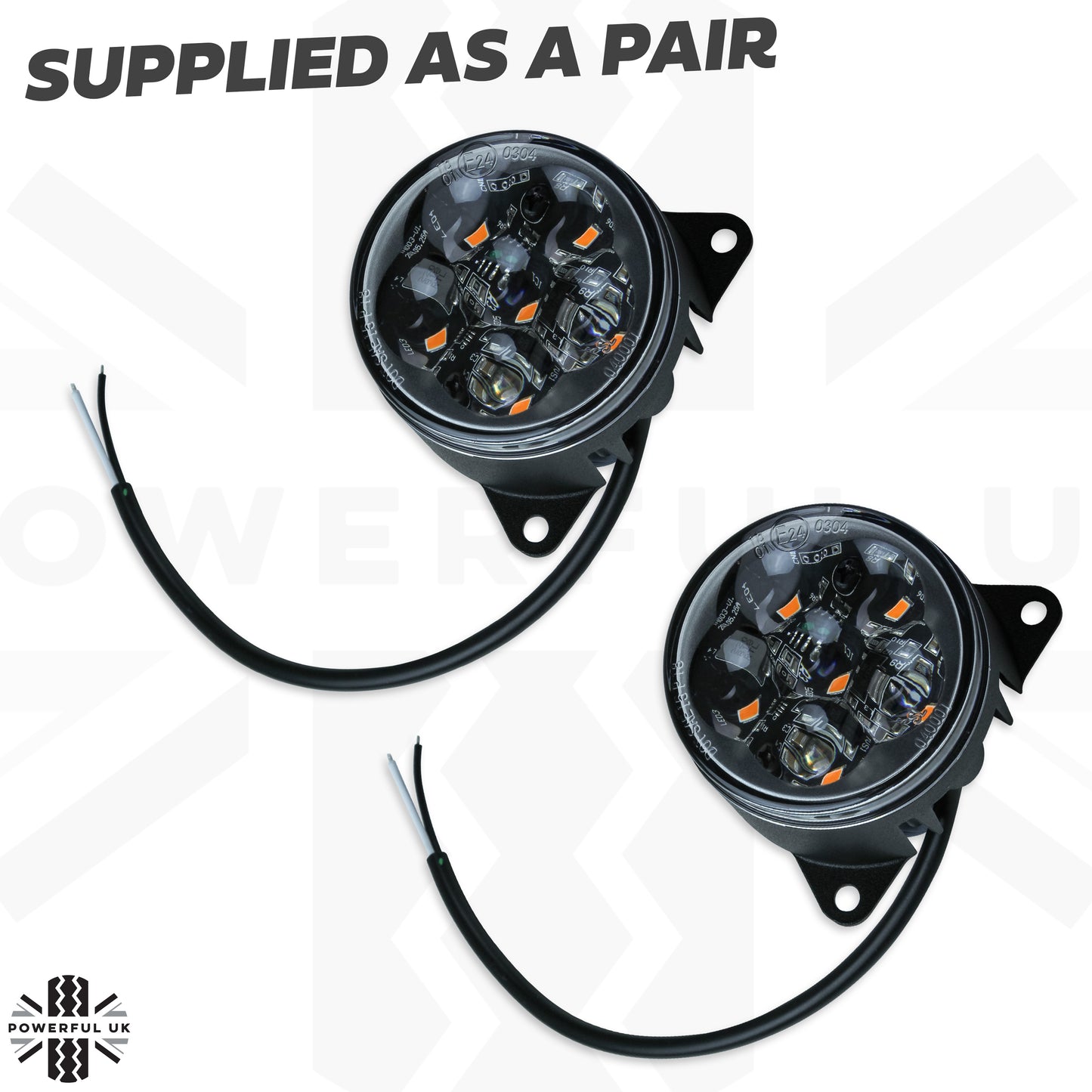 LED Round Indicator Lights 60mm - Pair