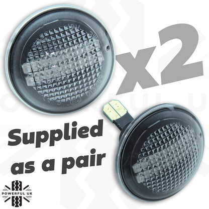 LED Dynamic Sweep Side Repeaters for Range Rover L322 (Pair) - Clear
