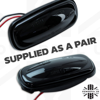 Side Repeaters (Pair) - LED - Smoked - Dynamic Sweep for MG Rover (various models)