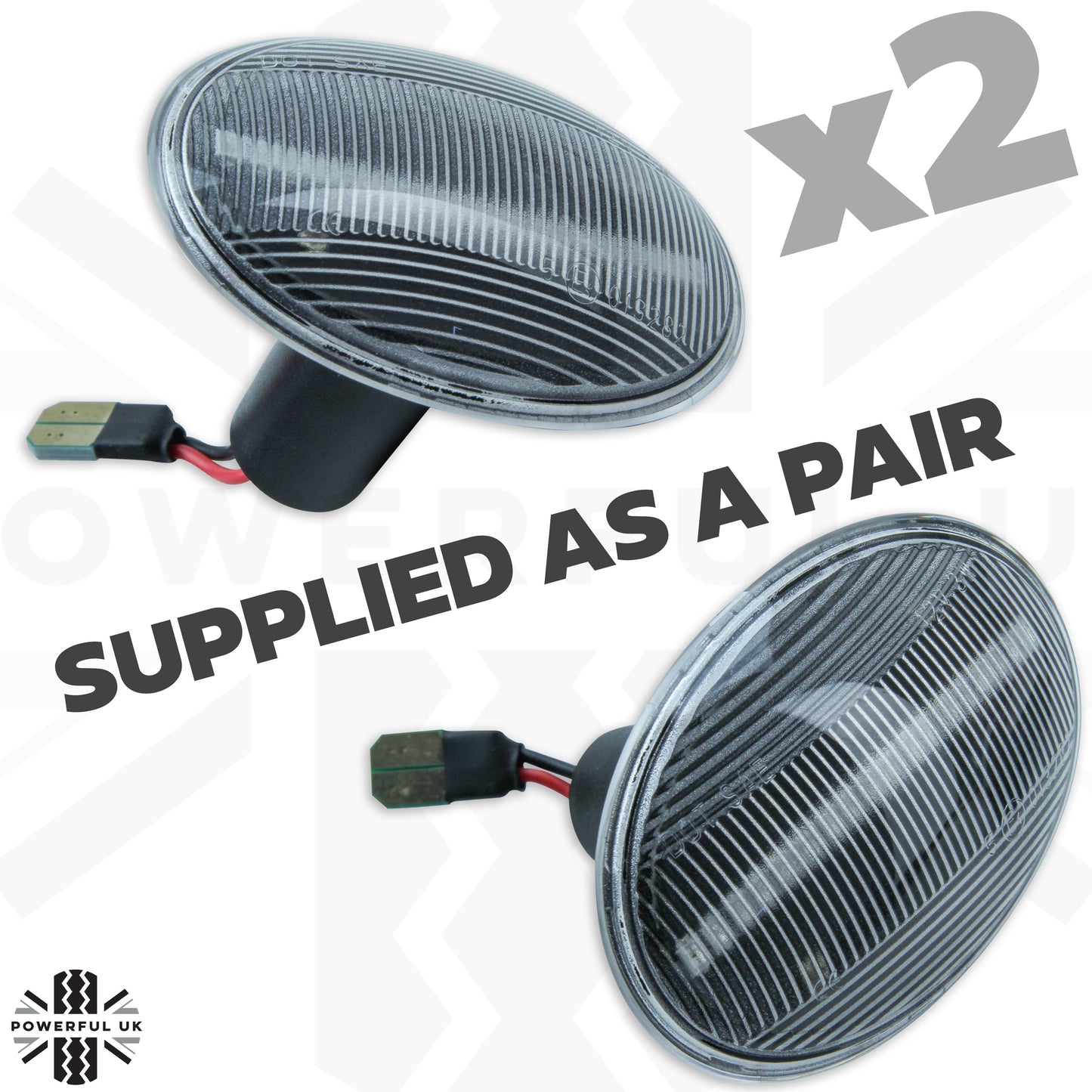 Side Repeaters (Pair) - LED - Clear - Dynamic Sweep - for BMW Mini (R50,R52,R53)