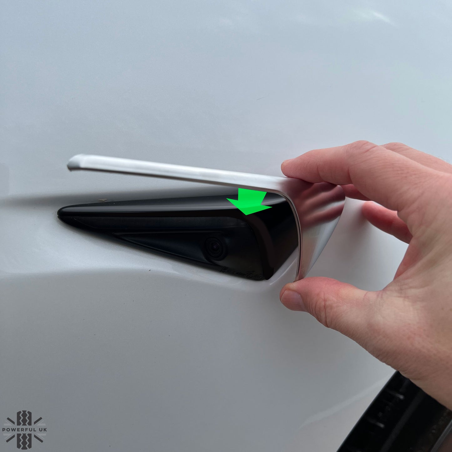 Side Repeater Camera Covers (2pc) in Silver for Tesla Model S,3,X,Y