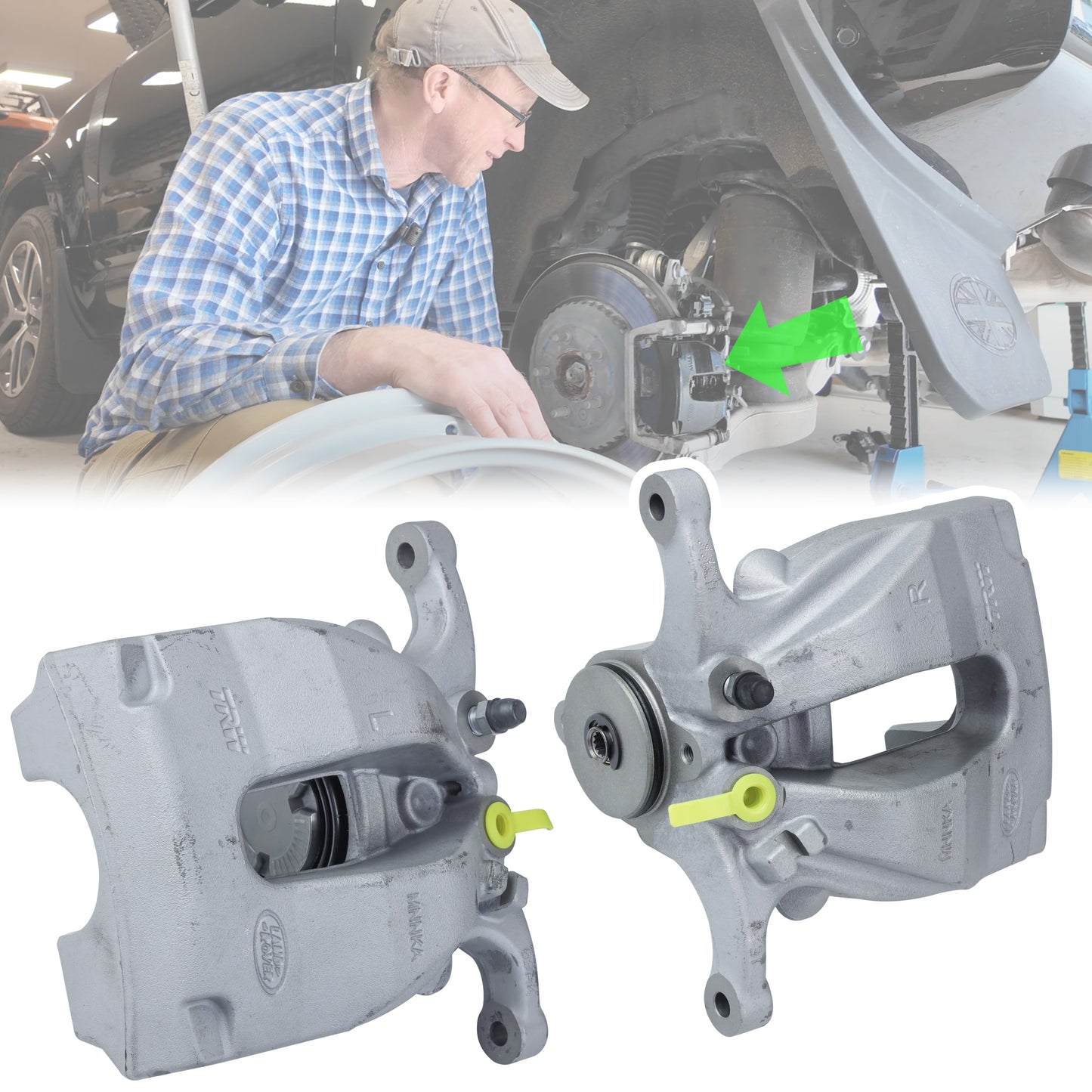 Genuine Rear Calipers for Land Rover Defender L663 - Silver