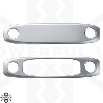 2x Roof Light Covers in Silver for Tesla Model 3