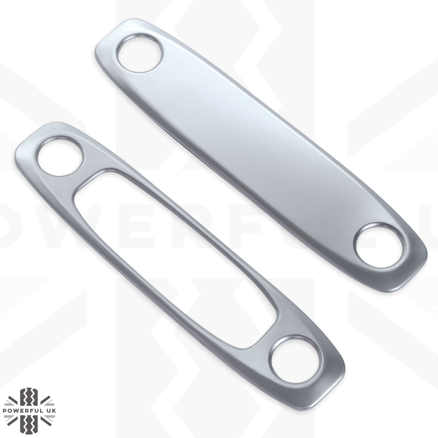 2x Roof Light Covers in Silver for Tesla Model 3