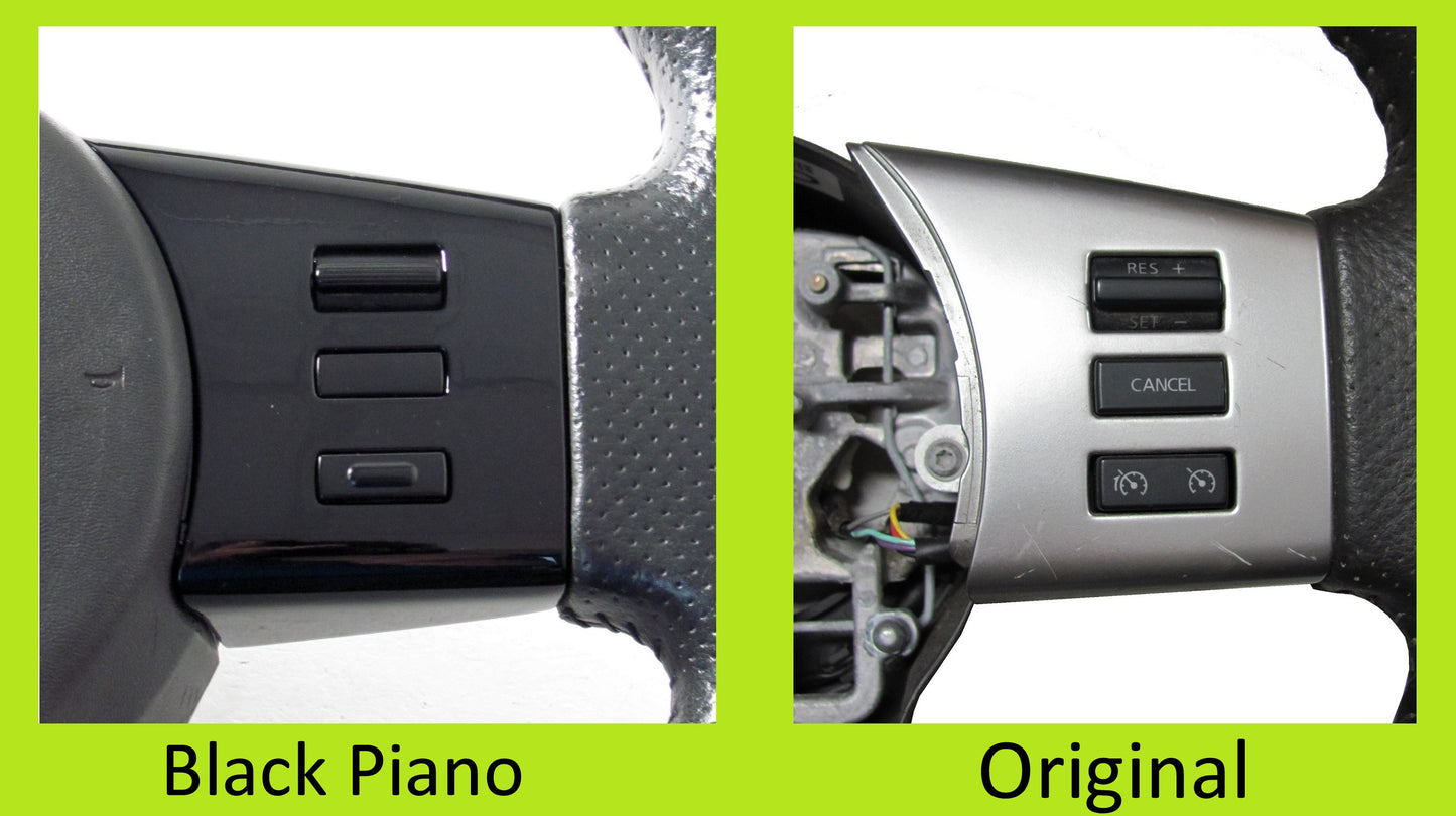 Steering Wheel Switch Right ( 3 switches ) - Black Piano - for Nissan Navara D40