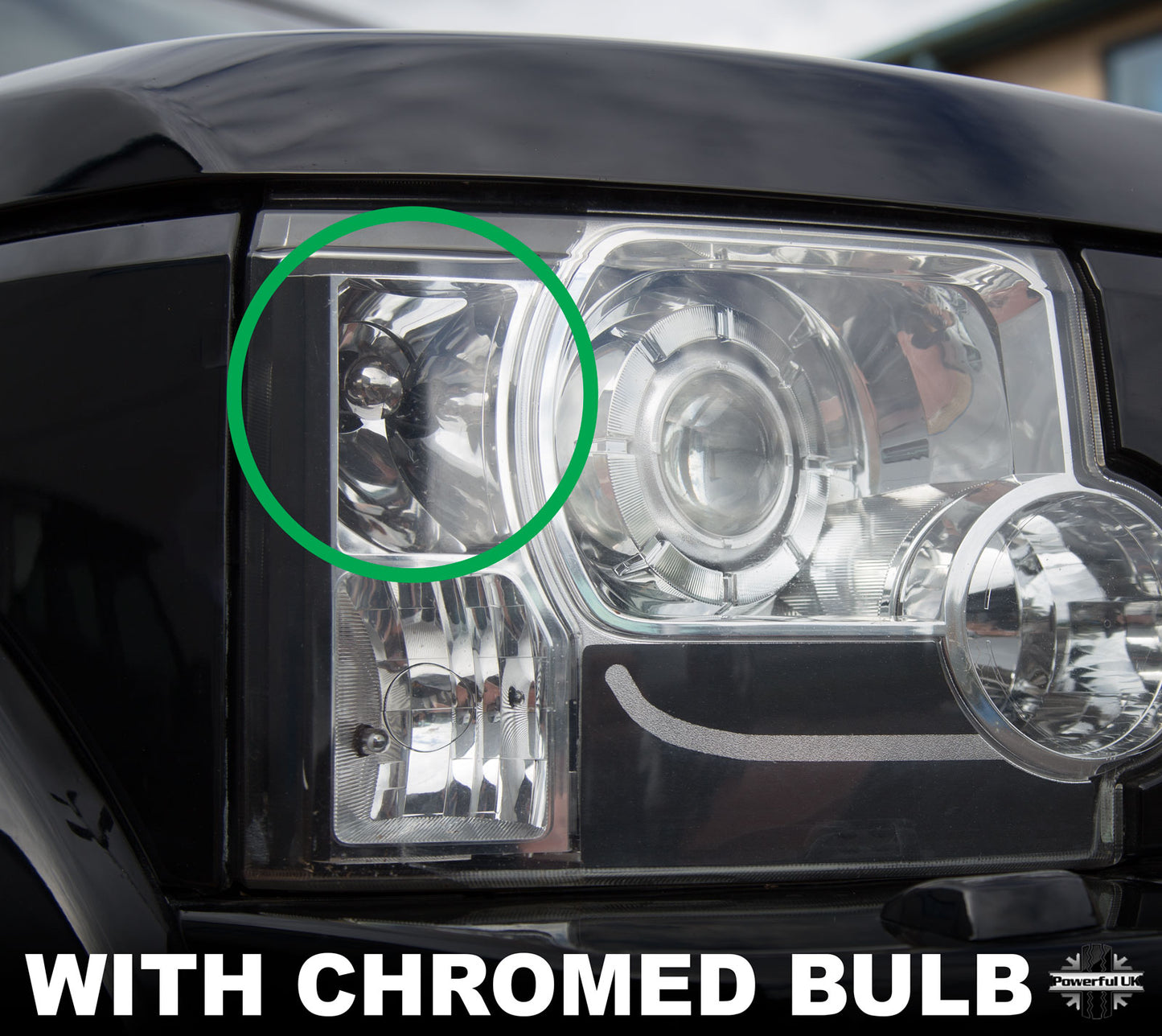 Pair of chrome / orange 3156 indicator bulbs for Land Rover Discovery 3