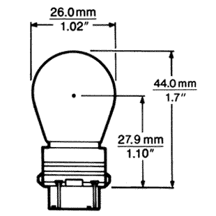 T20 Wedge Bulb RED (3157)