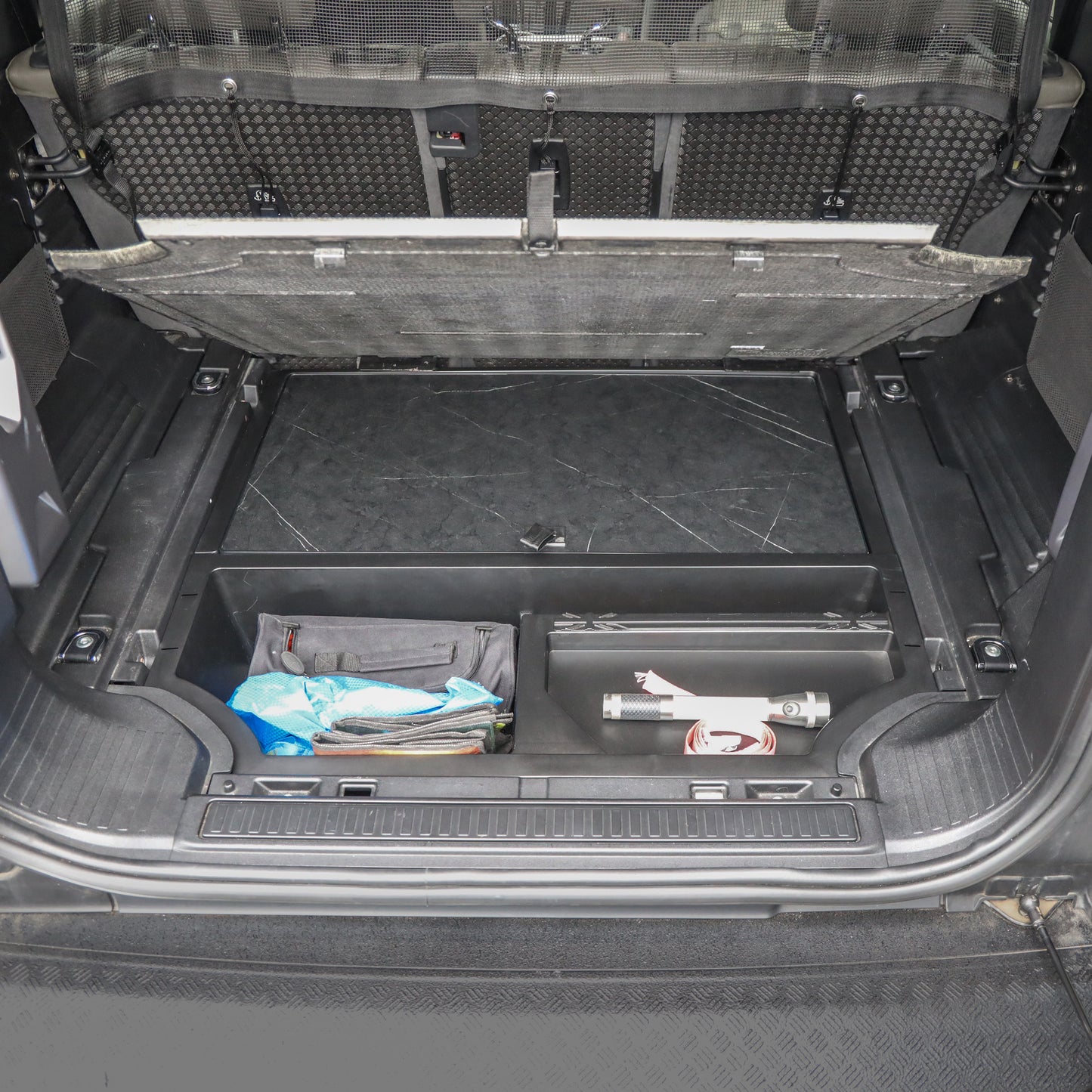 Under Boot Floor Storage Box + Table for Land Rover Defender L663(110)