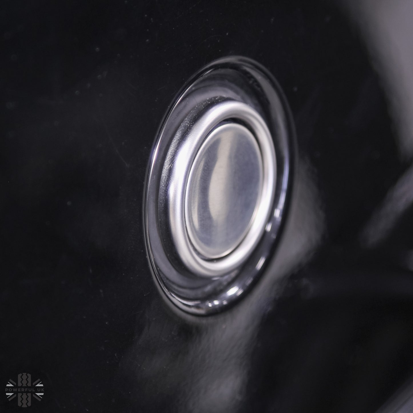 Tailgate Push Switch Cover Kit (Centre & Surround) in Stainless Steel for Range Rover Sport / P38