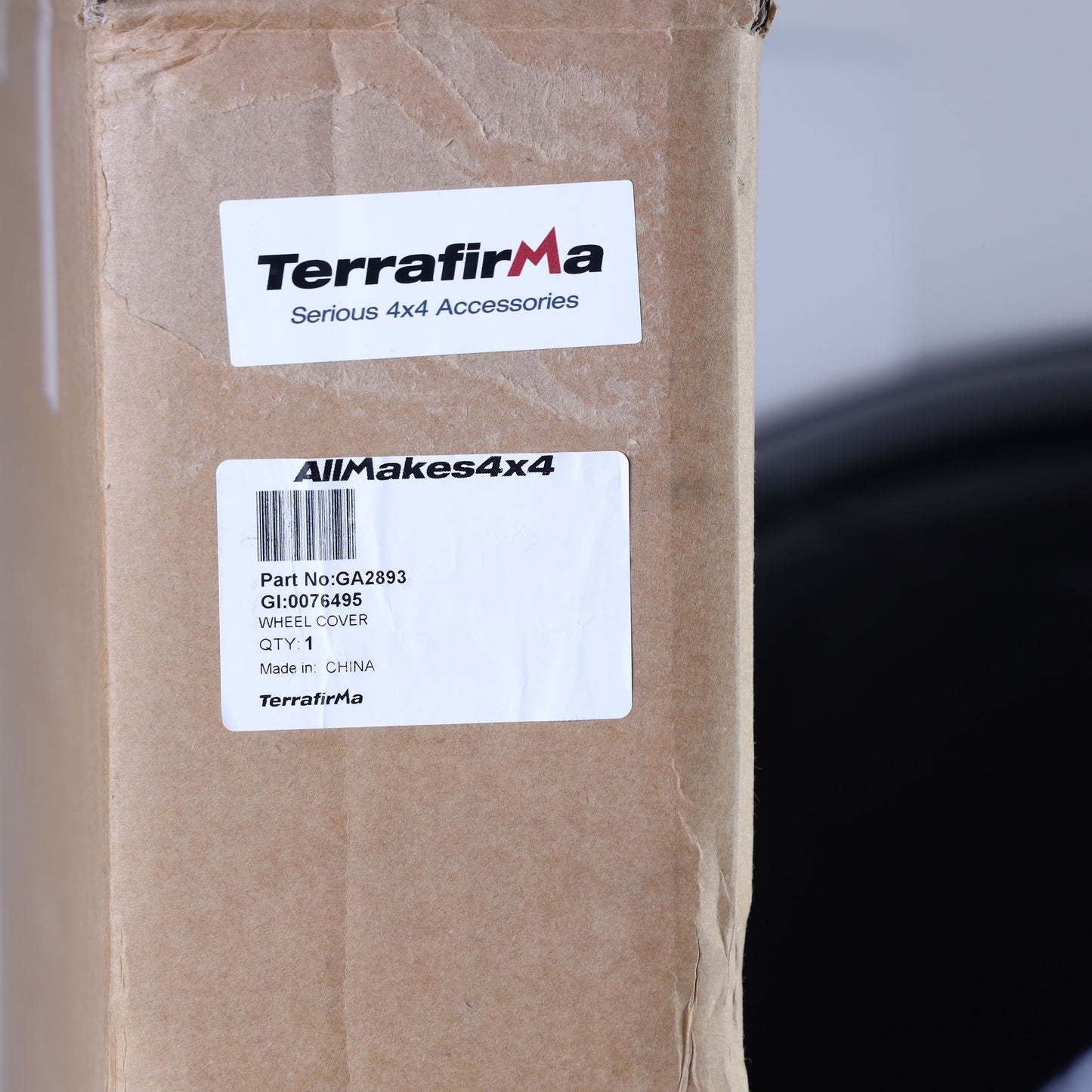 Terrafirma Spare Wheel Cover for Land Rover Defender L663 - Gloss Black