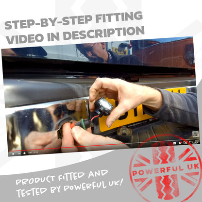 Rear Number Plate Lights (Pair) - Late Type - LED - Nissan Navara D40