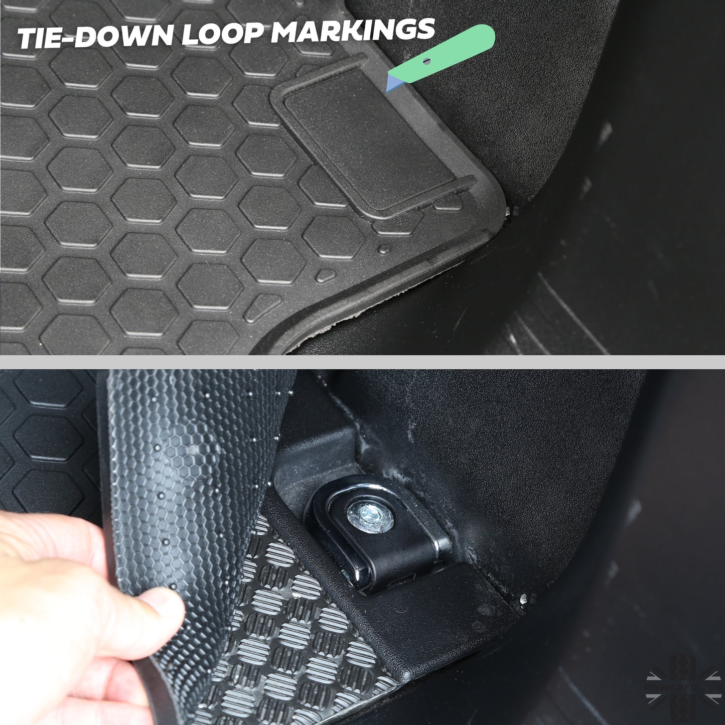 Rubber Boot Mat for Land Rover Defender L663 (110 models)