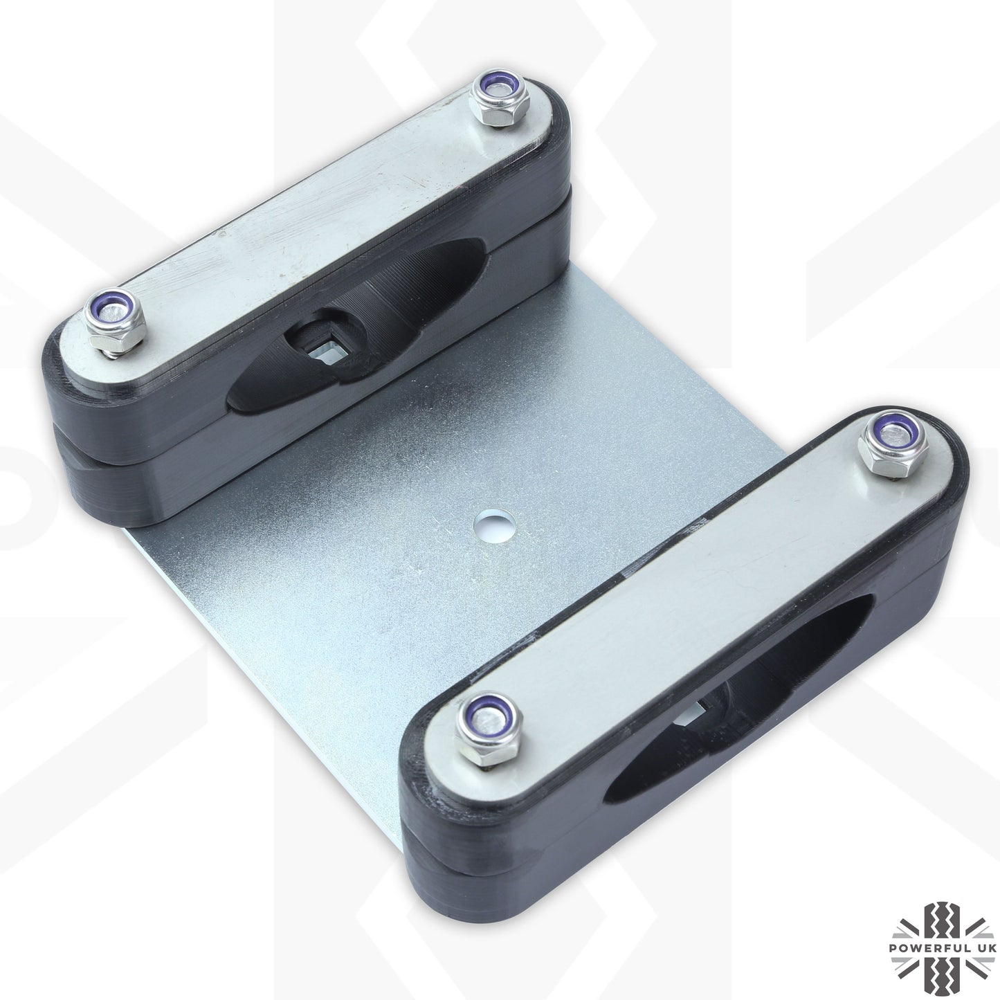 Roof Cross Bar Mount Clamp Kit for VW Transporter T5 & T6 Van - Kit A - Zinc Plated Top