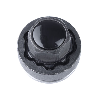 Locking Wheel Nut Key + 4x Locking Nuts Kit in BLACK for Range Rover Sport L494