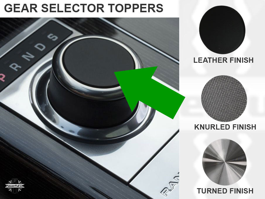 Gear Selector Topper - Knurled Finish - for Range Rover L322 2010