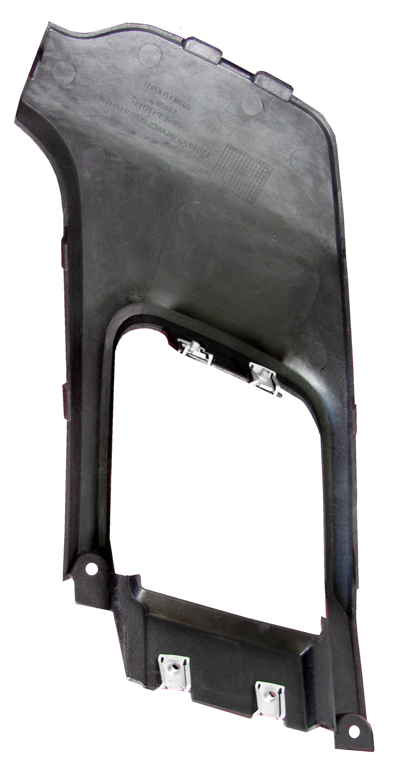 Rear Bumper Plastic Exhaust Trim for Range Rover Evoque L538 Dynamic - Black - PAIR