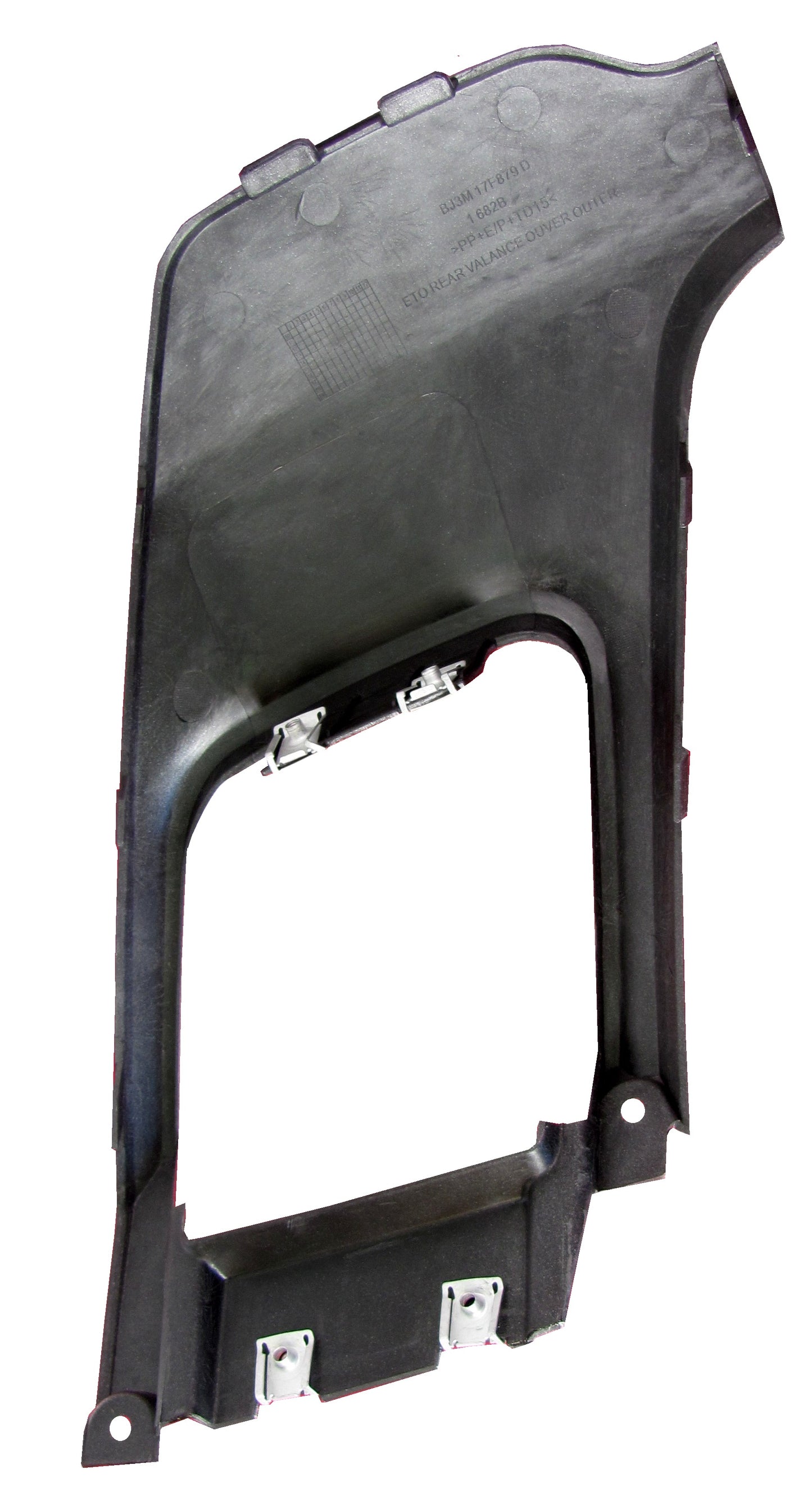 Rear Bumper Plastic Exhaust Trim for Range Rover Evoque L538 Dynamic - Black - PAIR