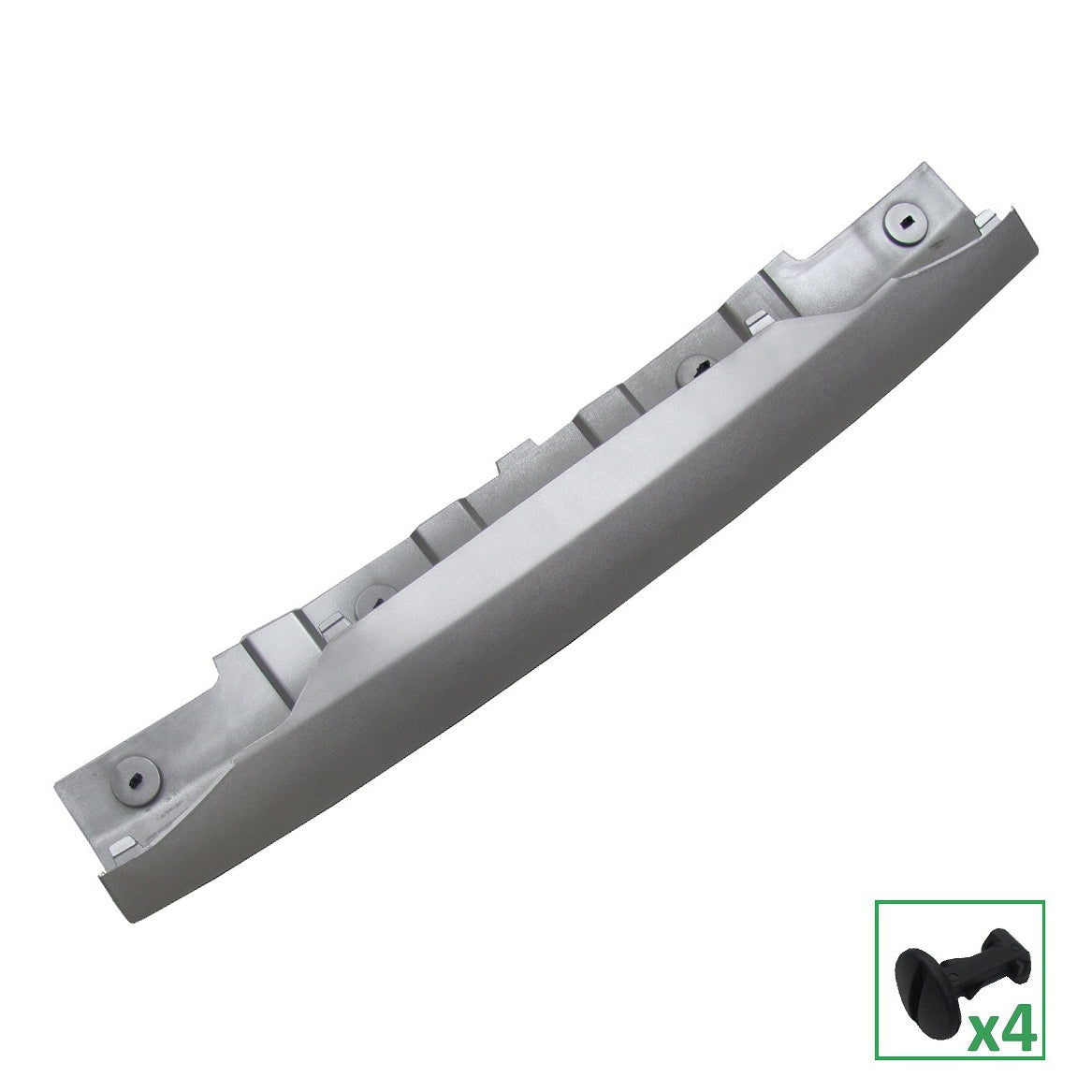 Front Tow Eye Cover in Silver for Land Rover Discovery 4 Facelift 2014-16 - Aftermarket