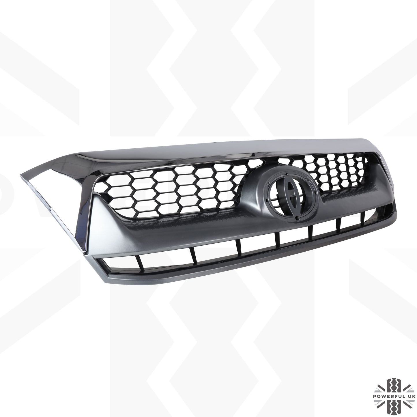 Front Grille - Chrome & Graphite - for Toyota Hilux Mk6