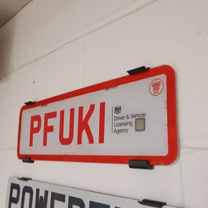 2x Surface Mount Number Plate Holders - UK Trade Plate