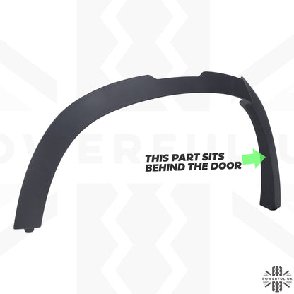 Wheel Arch Section - Standard Width - Rear Right (R3) for Land Rover Defender L663(110 & 130) - Gloss Black