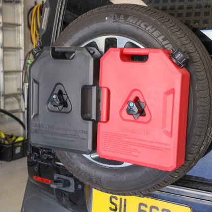 Fuel Can Spare Wheel Mount Kit for Land Rover Defender L663 - Twin Can