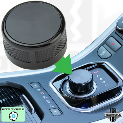Black Rotary Gear Selector Knob for Jaguar XF