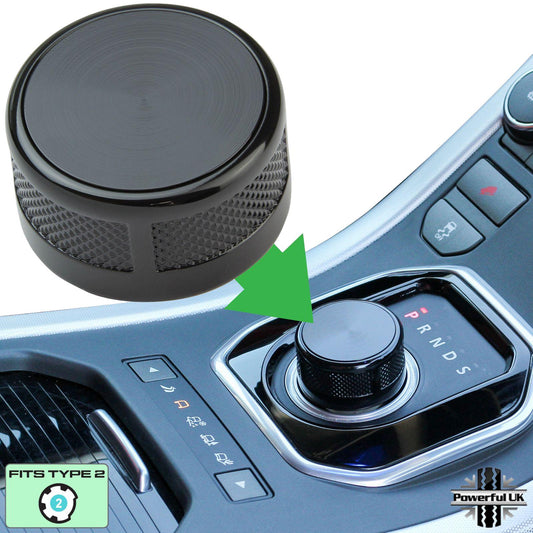 Rotary Gear Selector (Type 2) in Black for Land Rover Discovery Sport