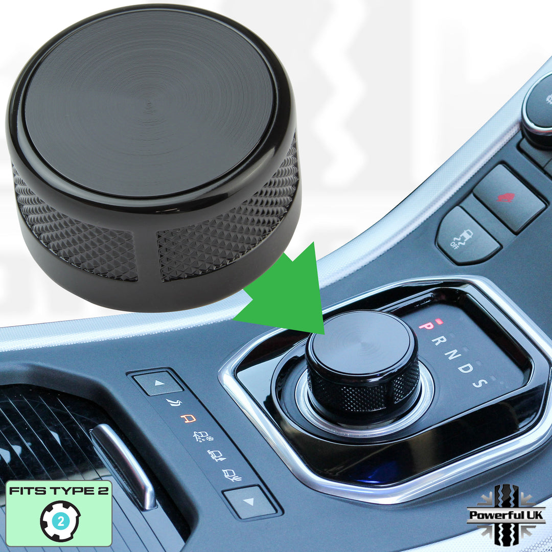 Black Rotary Gear Selector Knob for Jaguar XF – Powerful UK