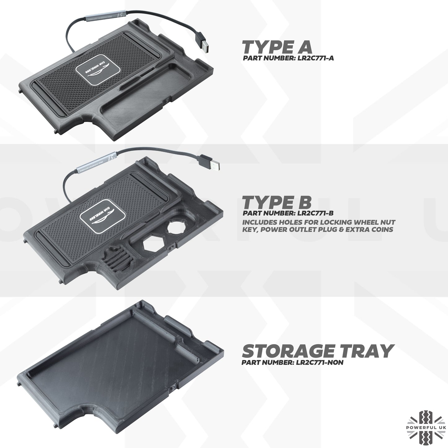 Centre Console Storage Tray for Land Rover Freelander 2 - for Late type interior (2012+)
