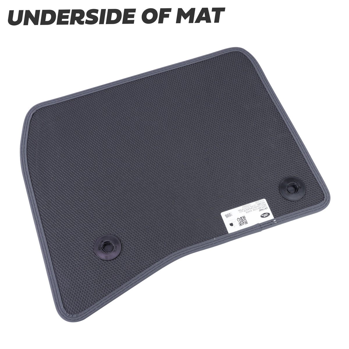 Grey Carpet Floor Mat Set - Genuine - for Land Rover Defender L663 (90 models) - RHD
