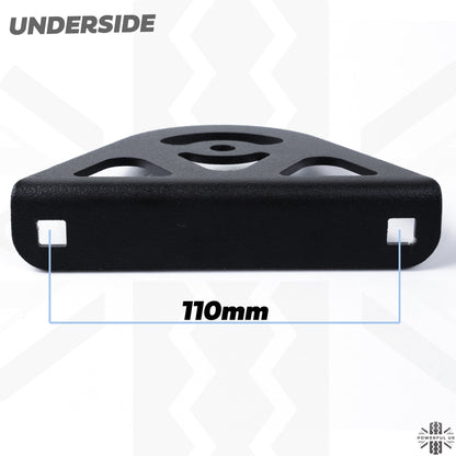 Roof Accessory Mount End Plates x2 for Land Rover Defender L663 - Stainless Steel