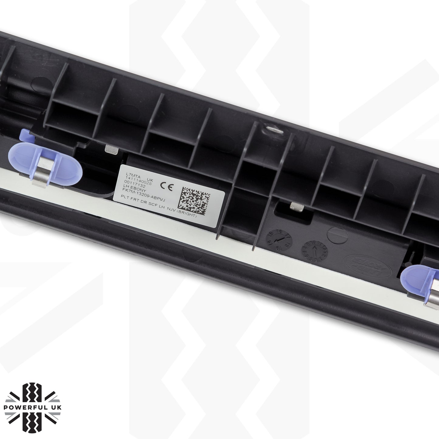 Interior Front Door Sill Scuff Plates - Ebony Black - for Land Rover Discovery Sport