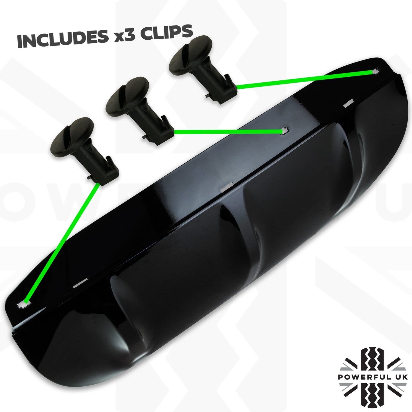 "R-Dynamic Style" Rear Tow Eye Cover for Range Rover Velar   - Gloss Black